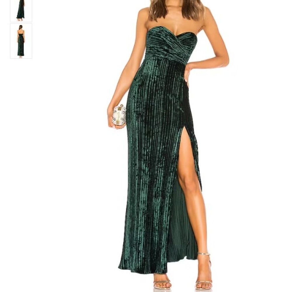 NBD Spanish Moss Gown in Jewel Green in Size XS | Like New Condition